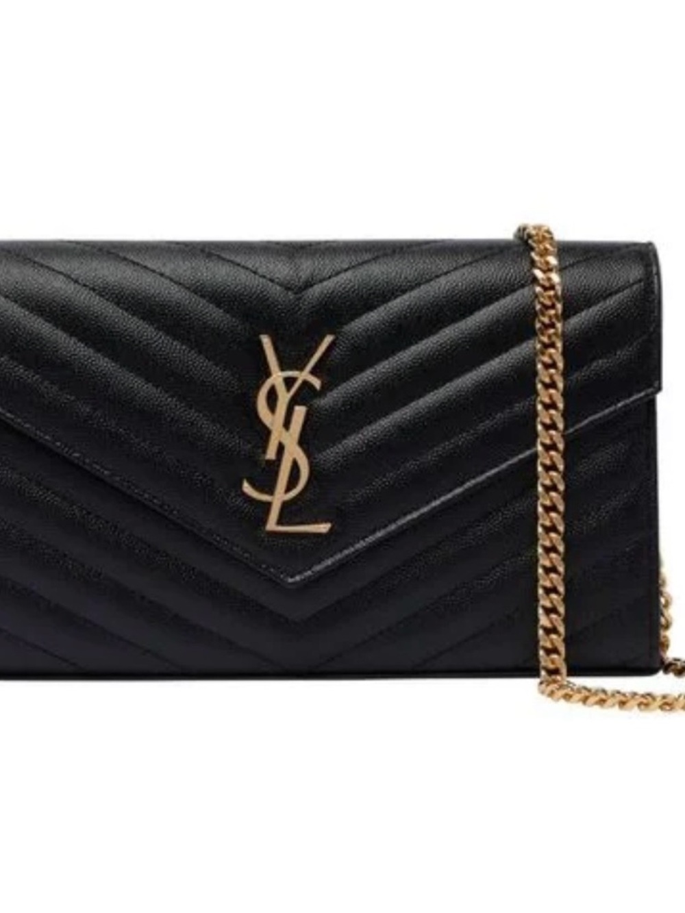 Black Quilted Crossbody Purse